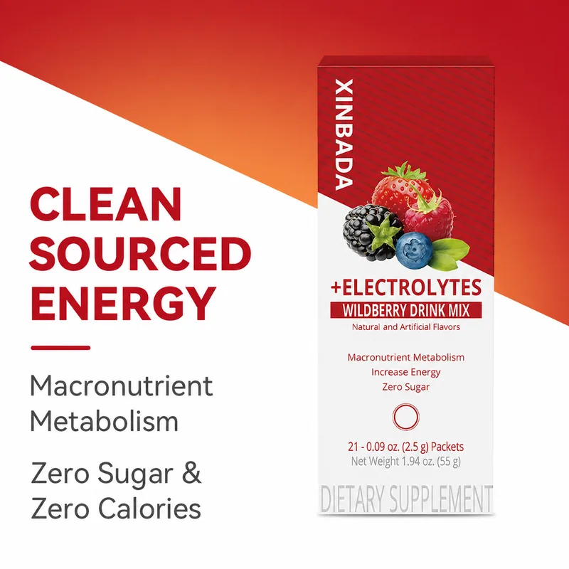Xinbada Sugar Free Energy Hydration Electrolyte Powder Packets product gallery image 2