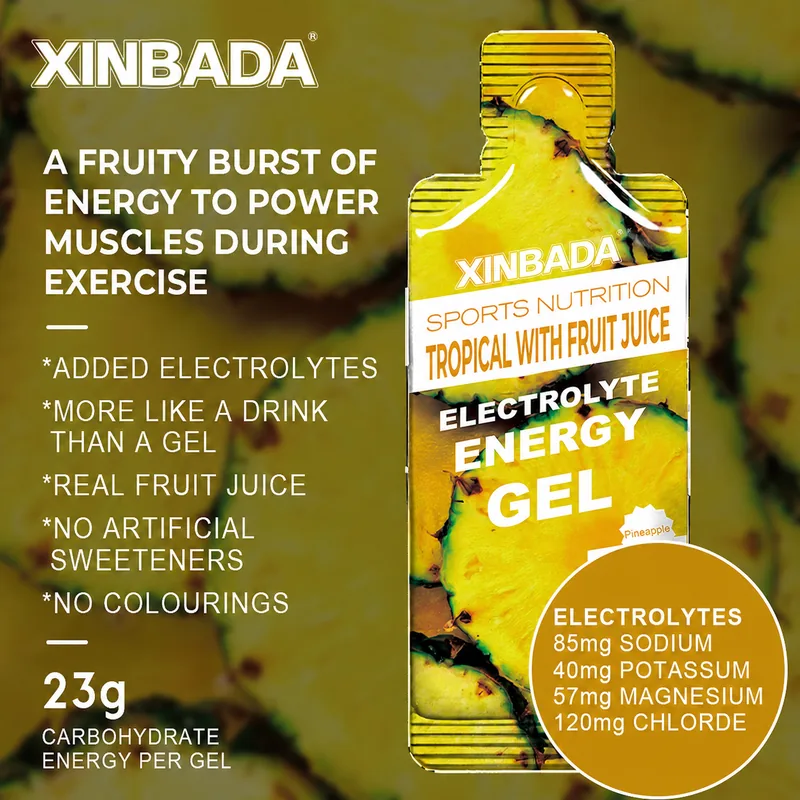 Xinbada Gluten Free Fruit Electrolyte Energy Gel for Running product gallery image 3