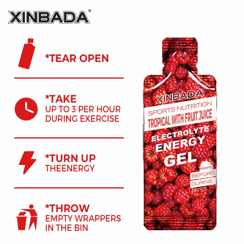 Xinbada Zero Sugar Liquid Electrolyte Energy Gel Pouch product gallery image 4