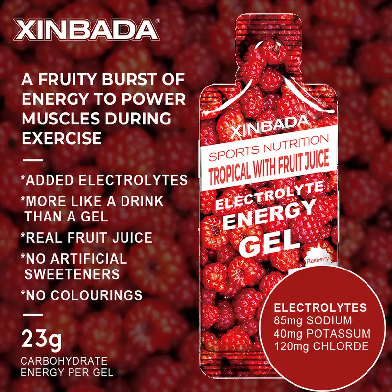 Xinbada Zero Sugar Liquid Electrolyte Energy Gel Pouch product gallery image 3