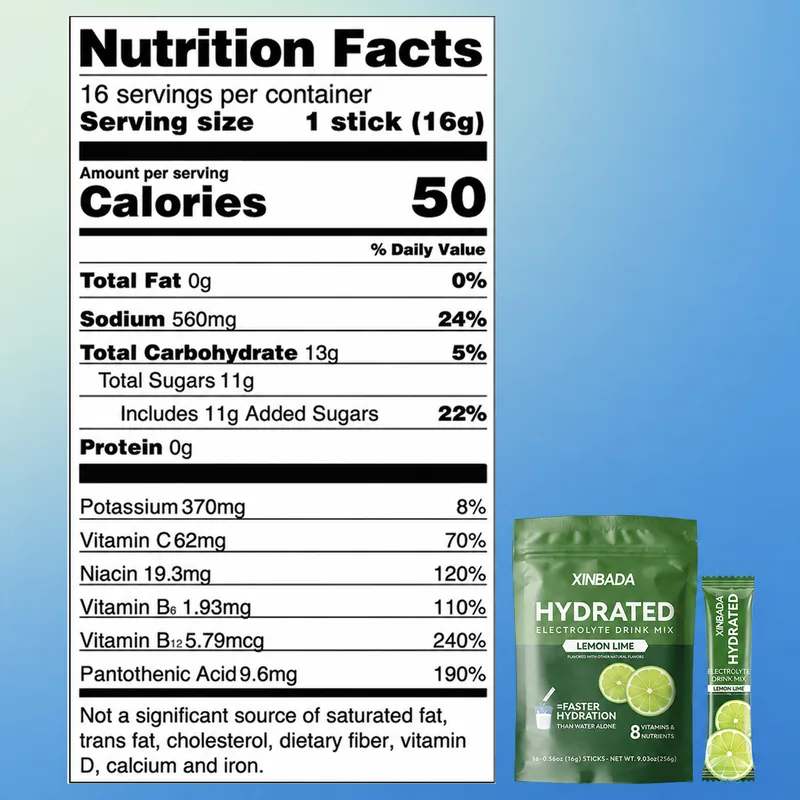 Xinbada Keto Hydration Electrolyte Powder Drink Packets product gallery image 4