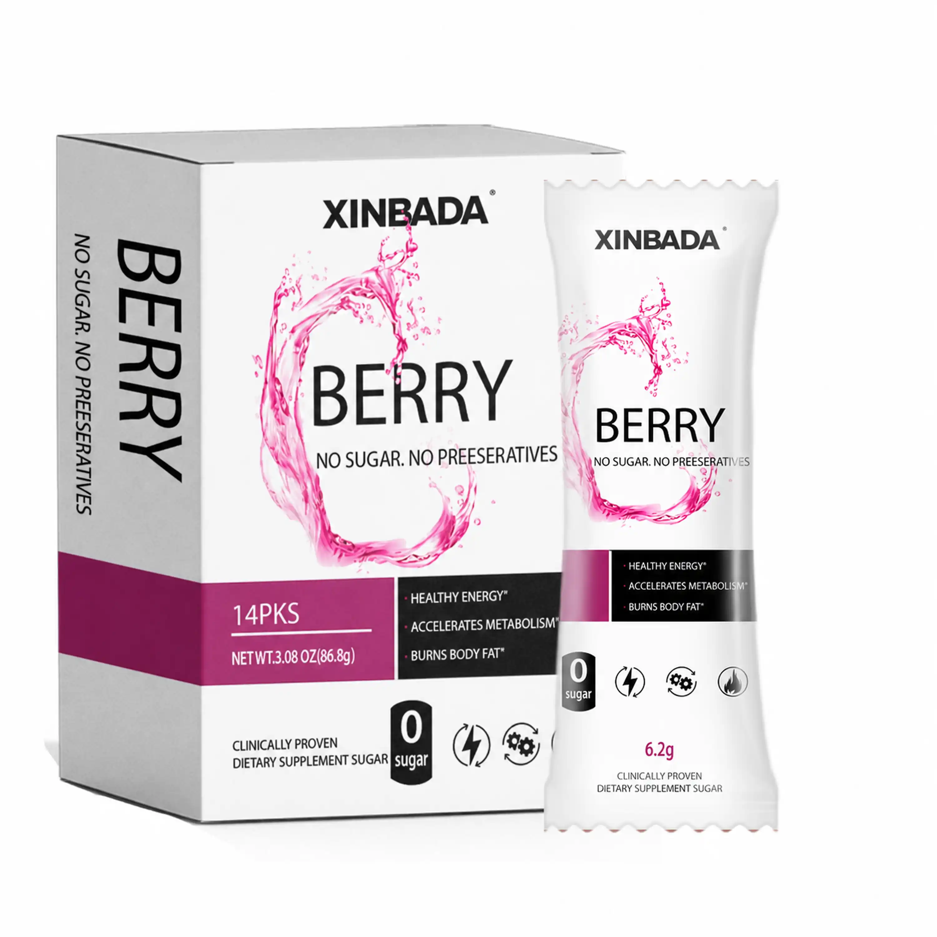 Xinbada Pre Workout Energy Drink Powder with BCAA Amino Acids product gallery image 6