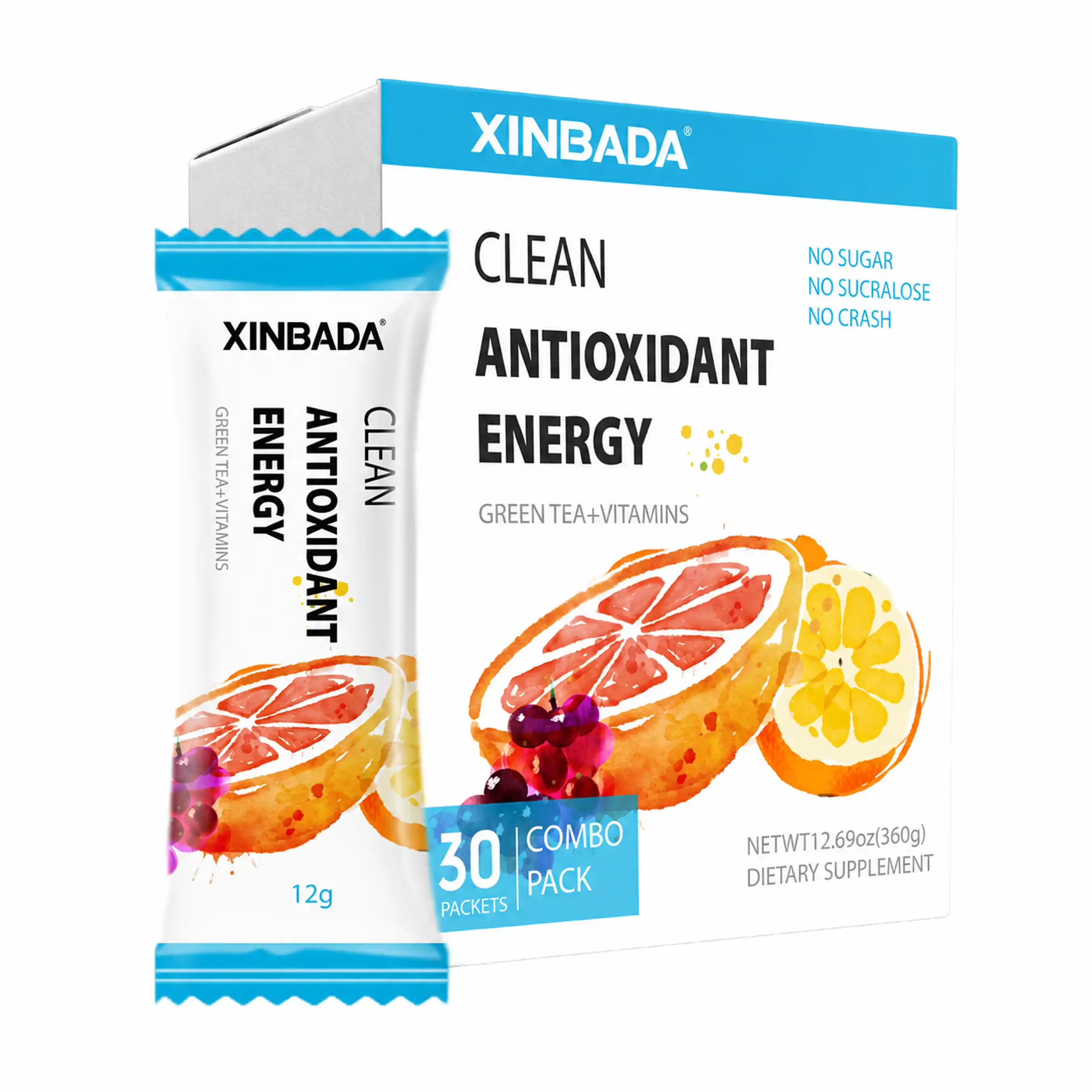 Xinbada Pre Workout Energy Drink Powder with BCAA Amino Acids product gallery image 4