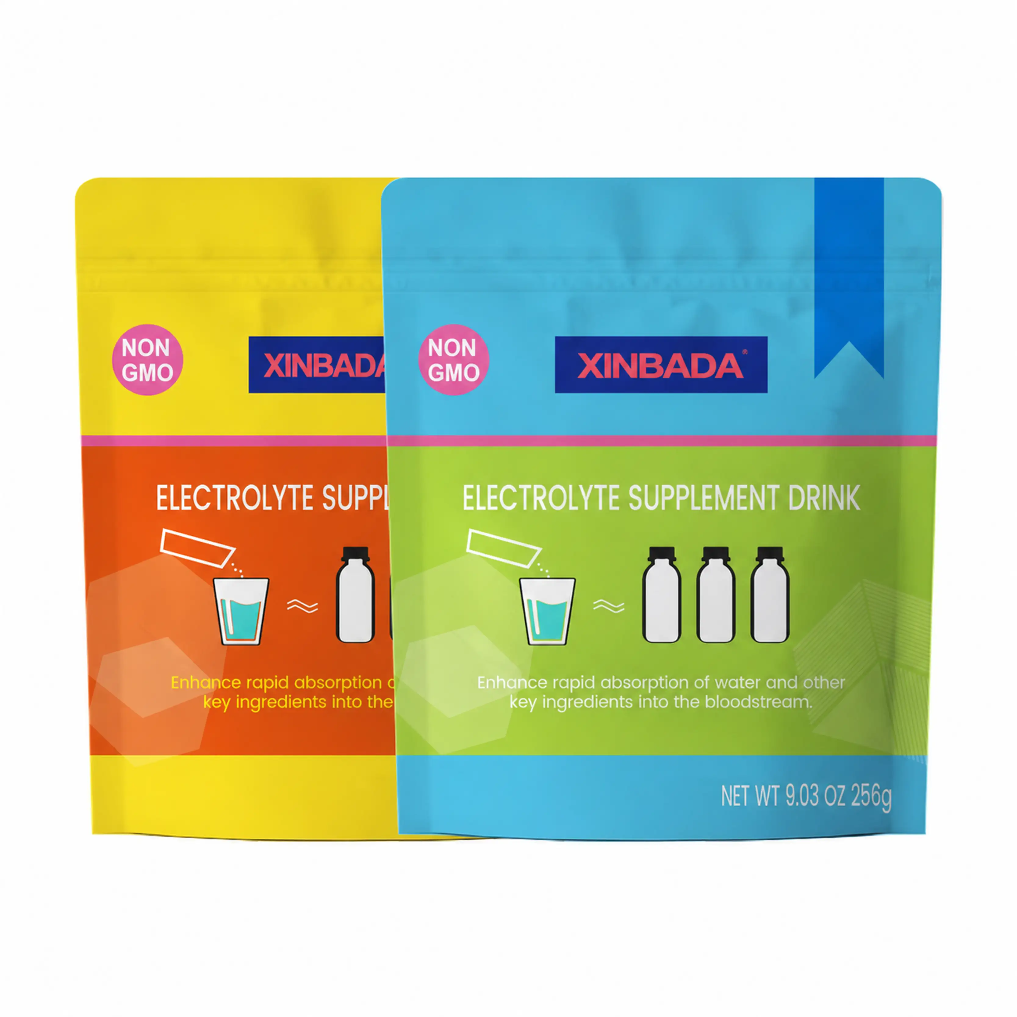 Xinbada Organic Electrolyte Hydration Powder Drink Mix OEM ODM