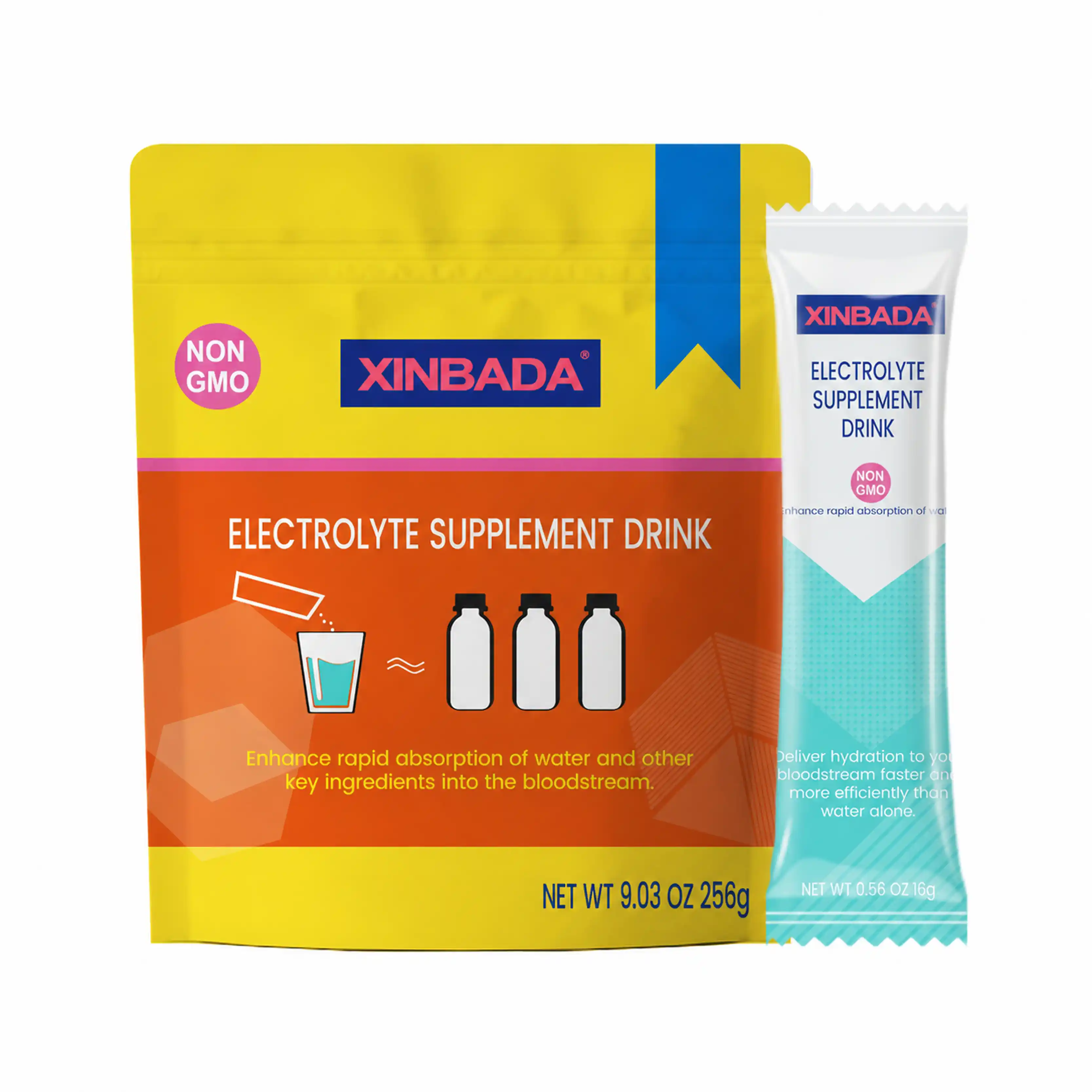 Xinbada Organic Electrolyte Hydration Powder Drink Mix product gallery image 3