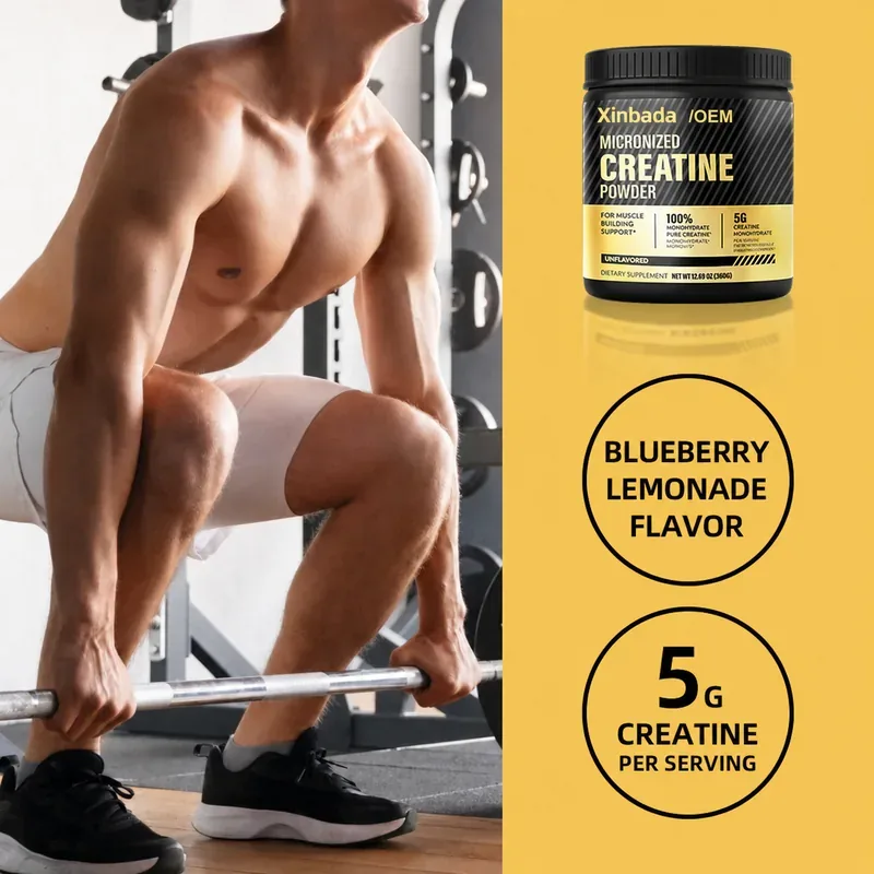 Xinbada Unflavored Micronized Creatine Monohydrate Powder OEM ODM