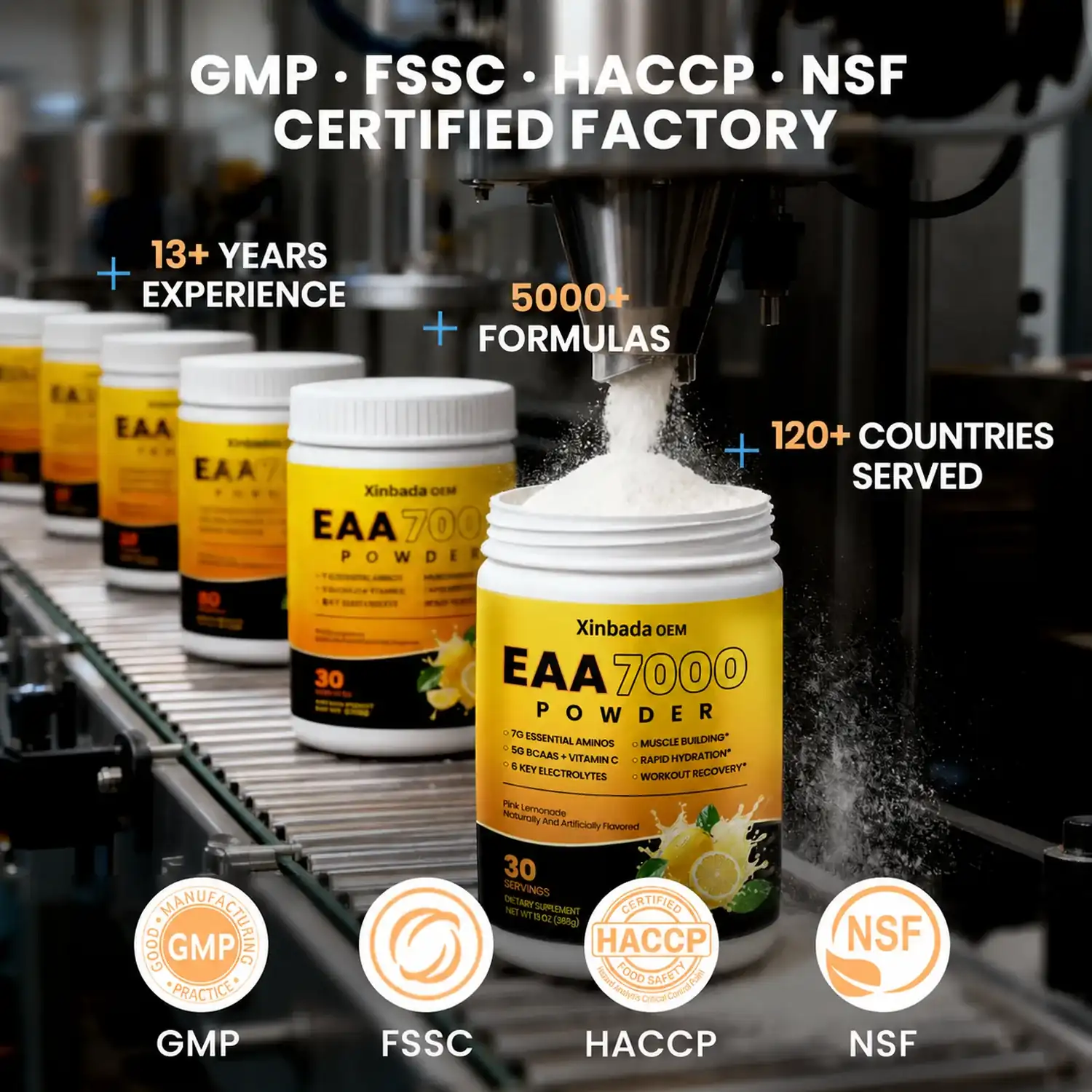 Xinbada Unflavored Micronized Creatine Monohydrate Powder product gallery image 4