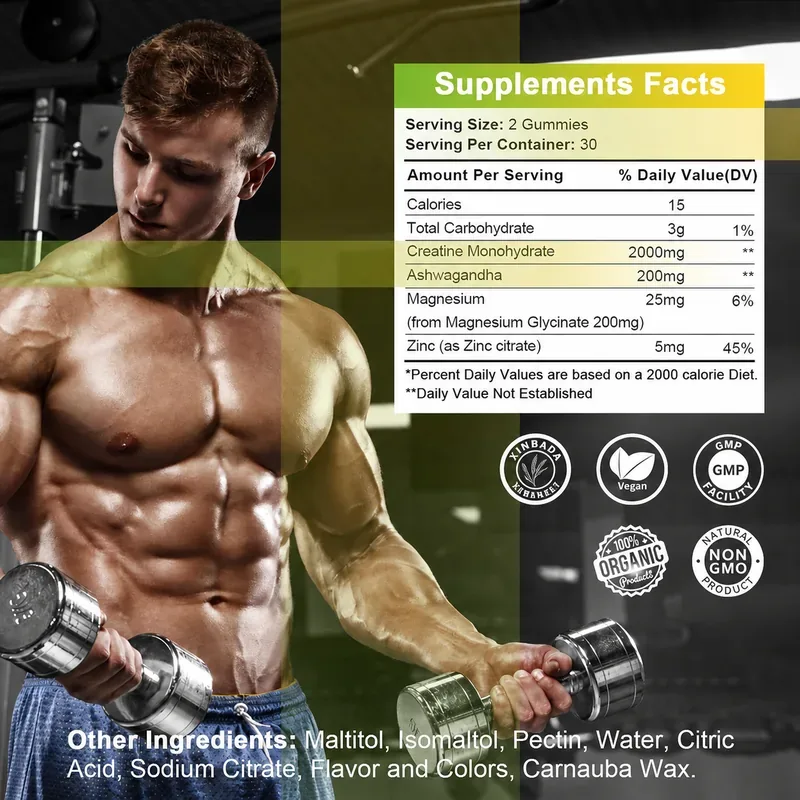 Xinbada Sugar Free Creatine Monohydrate Gummies product gallery image 5
