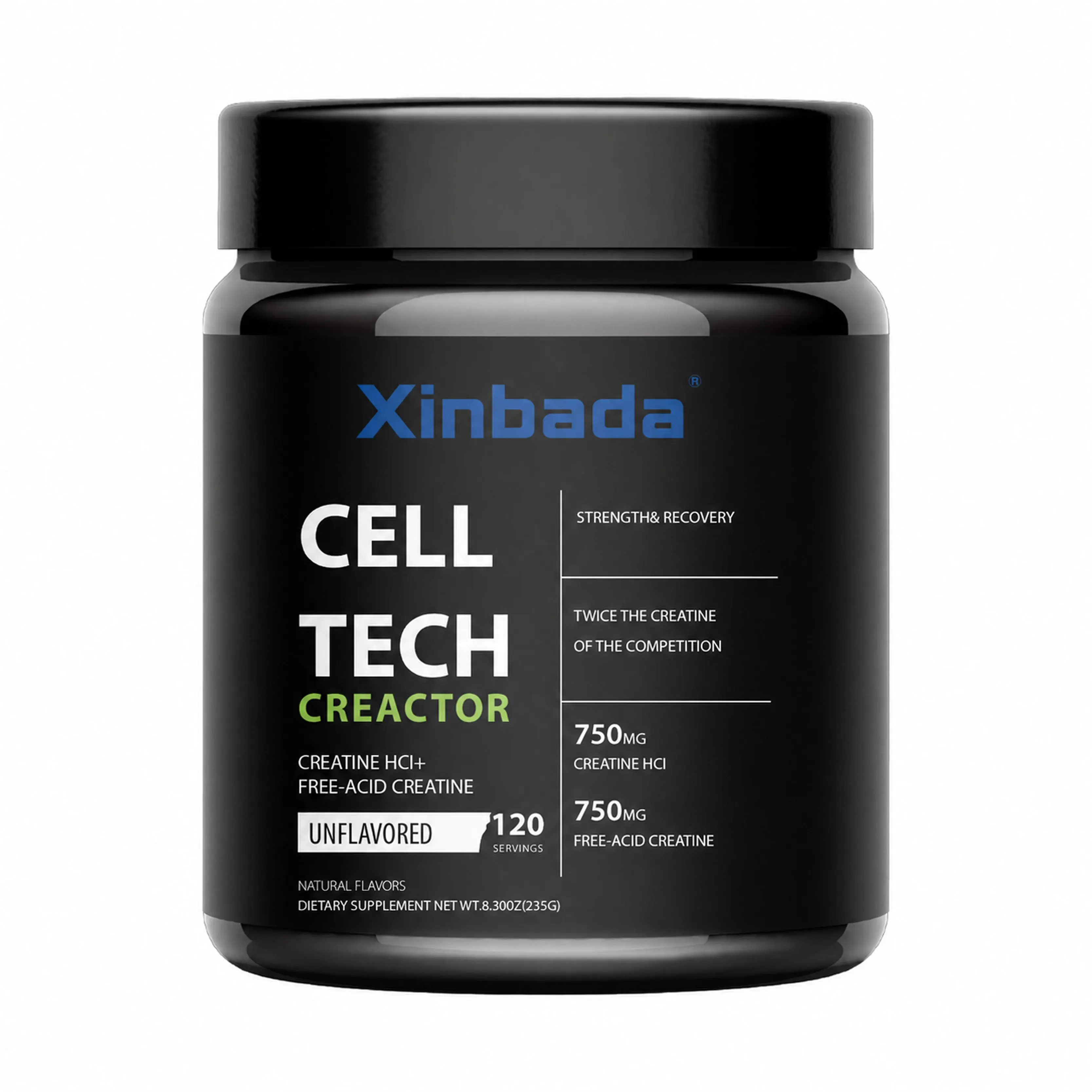 Xinbada Flavored Micronized Creatine Powder with BCAA OEM ODM