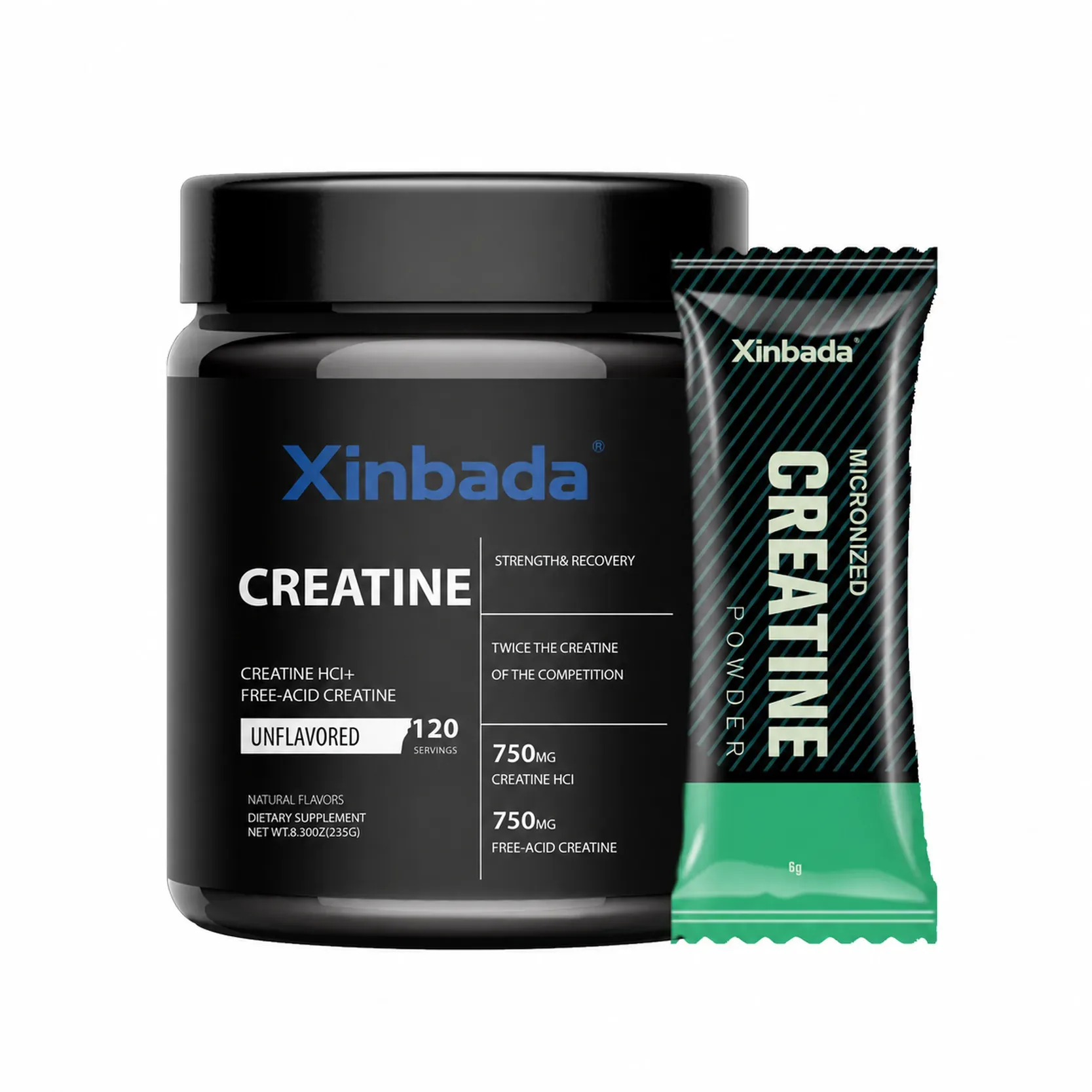Xinbada Micronized Creatine Monohydrate BCAA Powder product gallery image 6