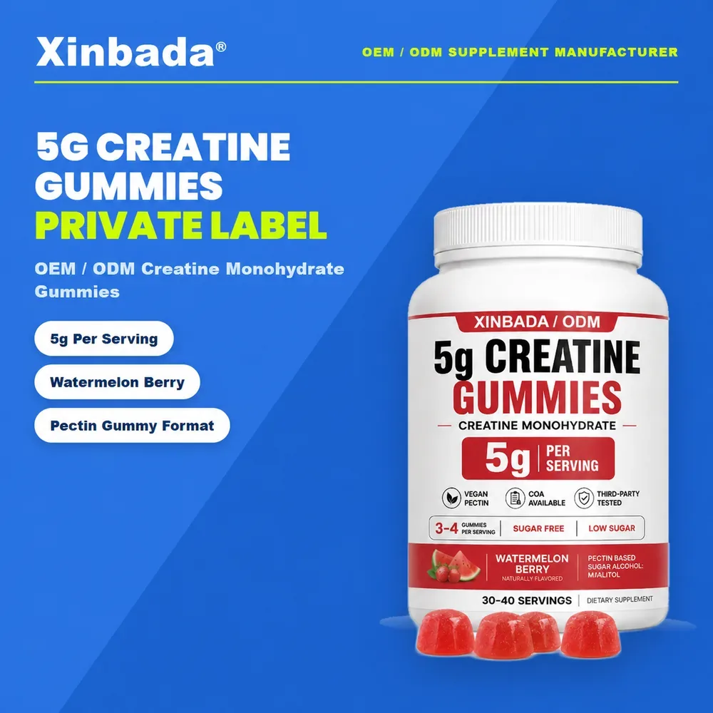 Xinbada Creatine Monohydrate Gummies Private Label OEM ODM
