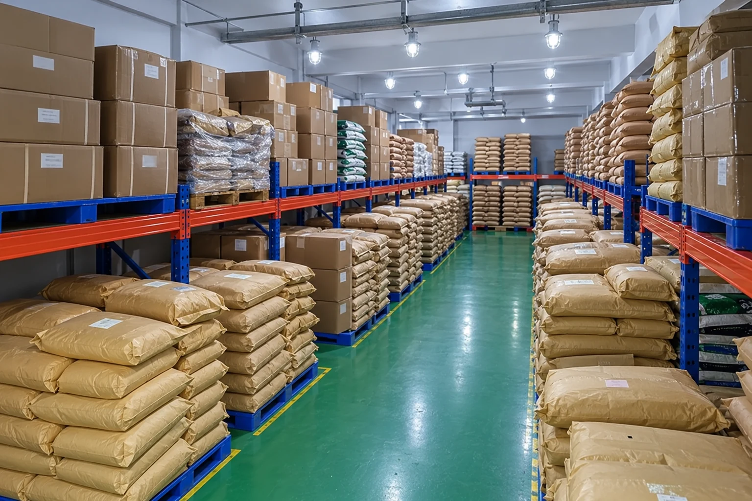 Organised storage and packing context illustrating stock identification and exception handling