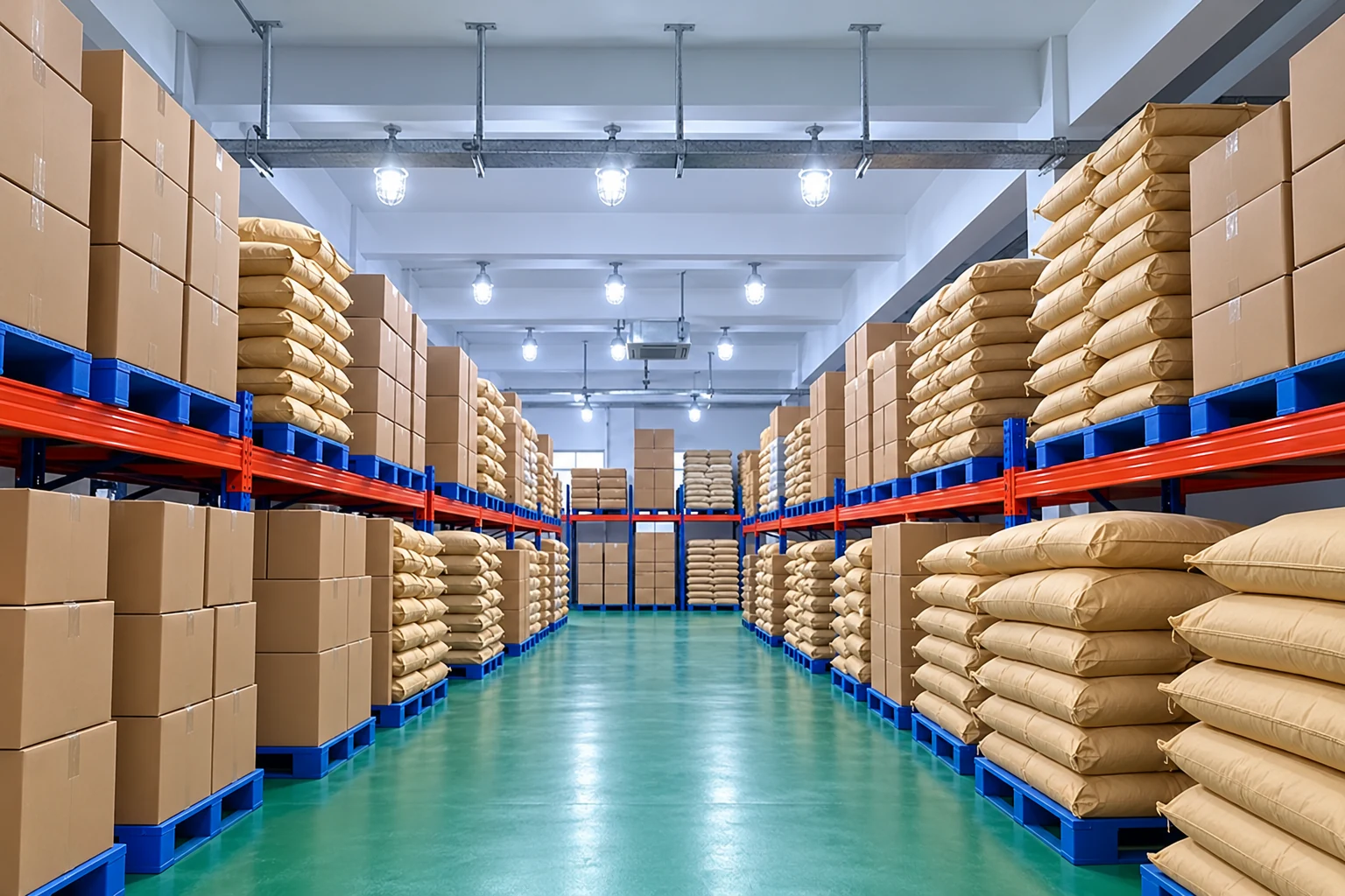 Organized warehouse illustrating documented storage and shipment handling